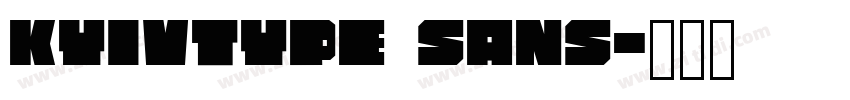 kyivtype sans字体转换